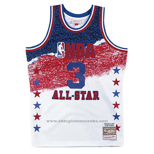 Camiseta All Star 2003 Allen Iverson #3 Mitchell & Ness Blanco